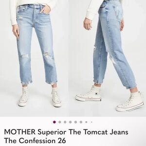Mother denim. Tomcat jeans. SIZE 27